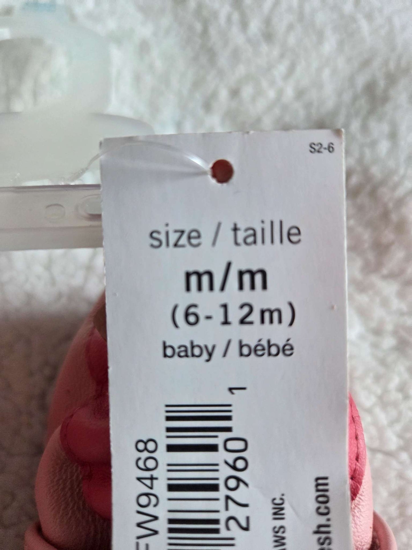 Leather baby first walking soft-sole shoes, Shoes 6 (Walkers:12-24 mth)