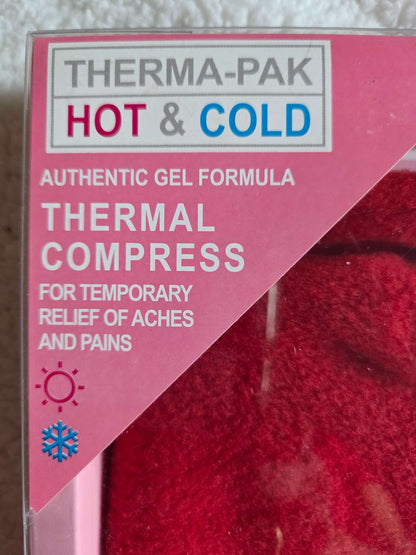 Thermal compress/hot gel bottle with fleece cover