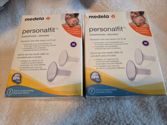 Medela personal fit breast shields- size 30