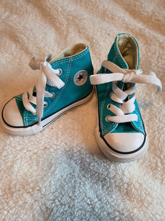 Converse All Star toddler high top canvas sneakers, Shoes 4 (Baby: 0-12 mth)