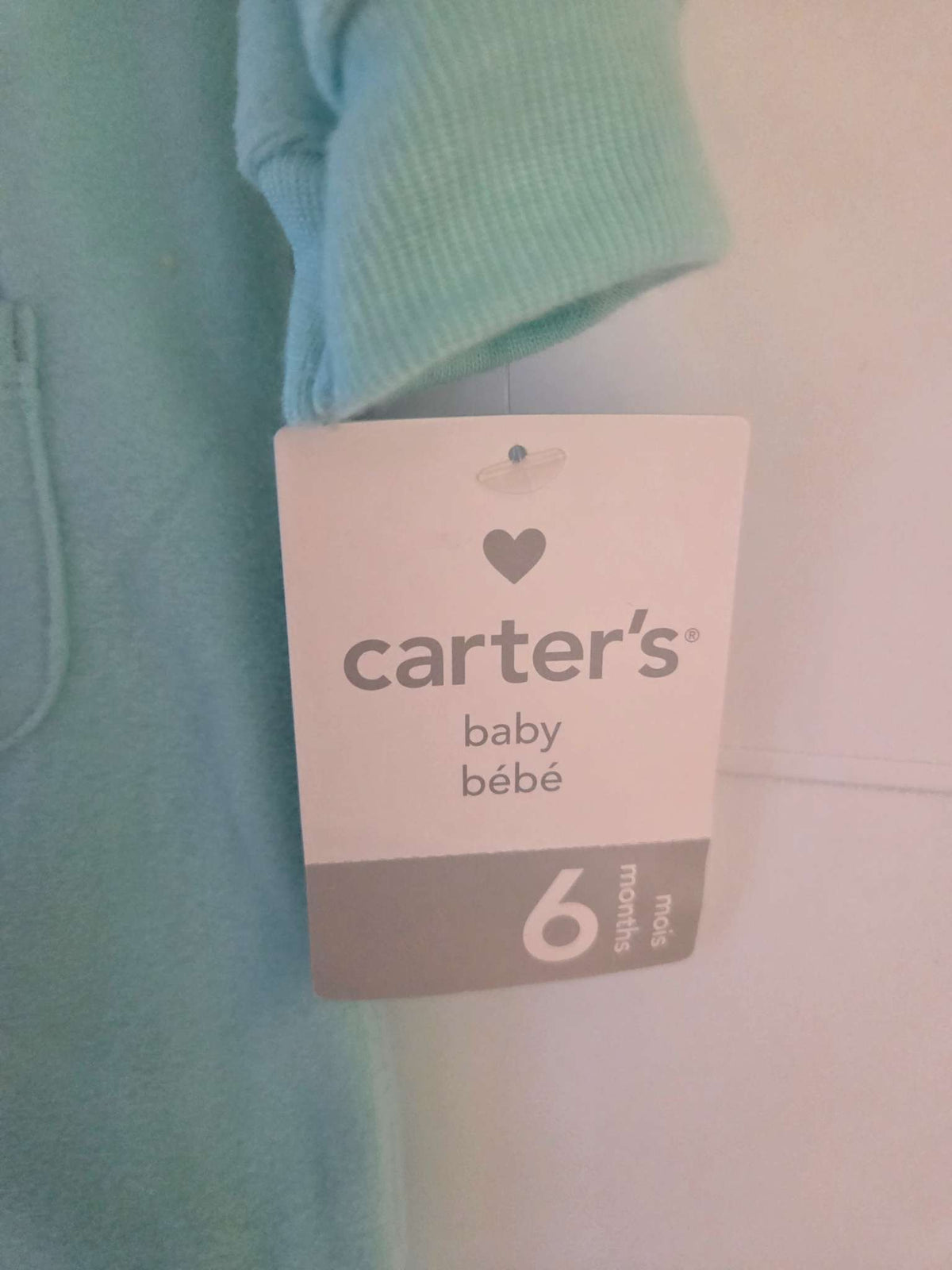 Carter's fleece sleeper- size 6 months, Kids 6 Month (3-6M)