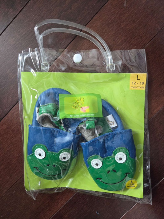 Froggie leather soft sole walking shoes- size 12-18 months, Shoes 5 (Walkers:12-24 mth)