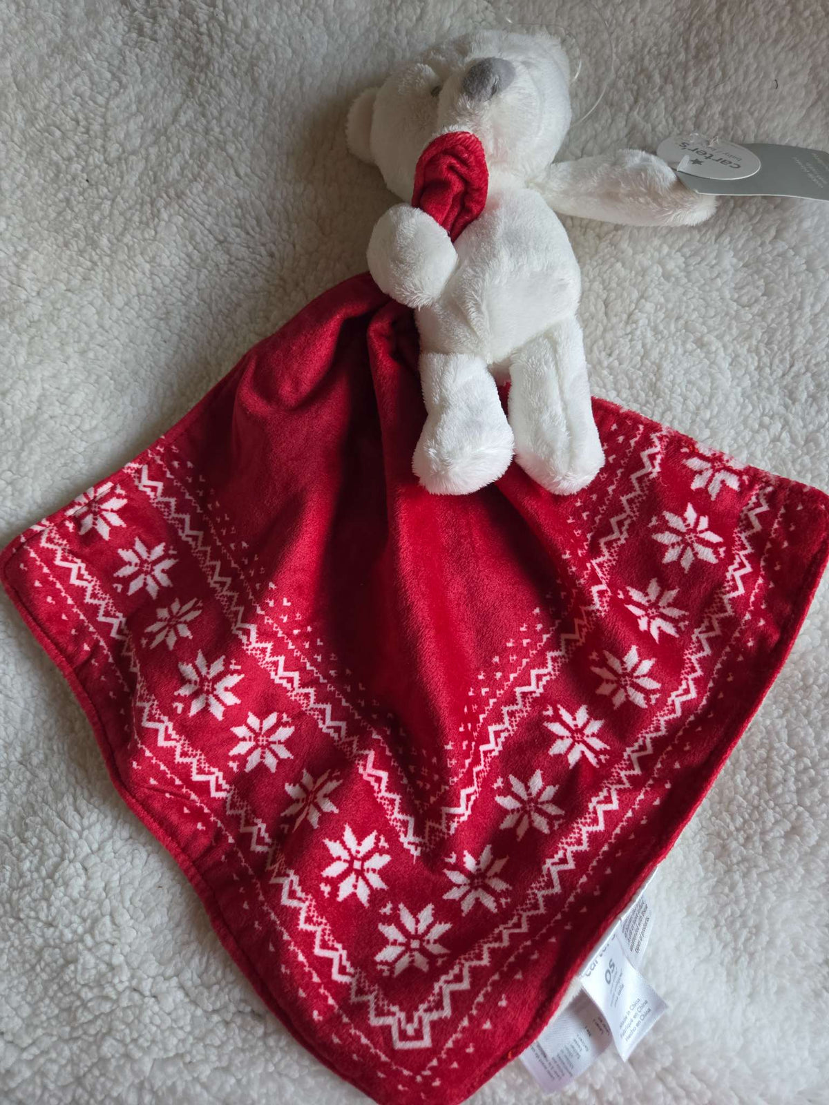 Carter's cuddle plush- winter/Christmas theme