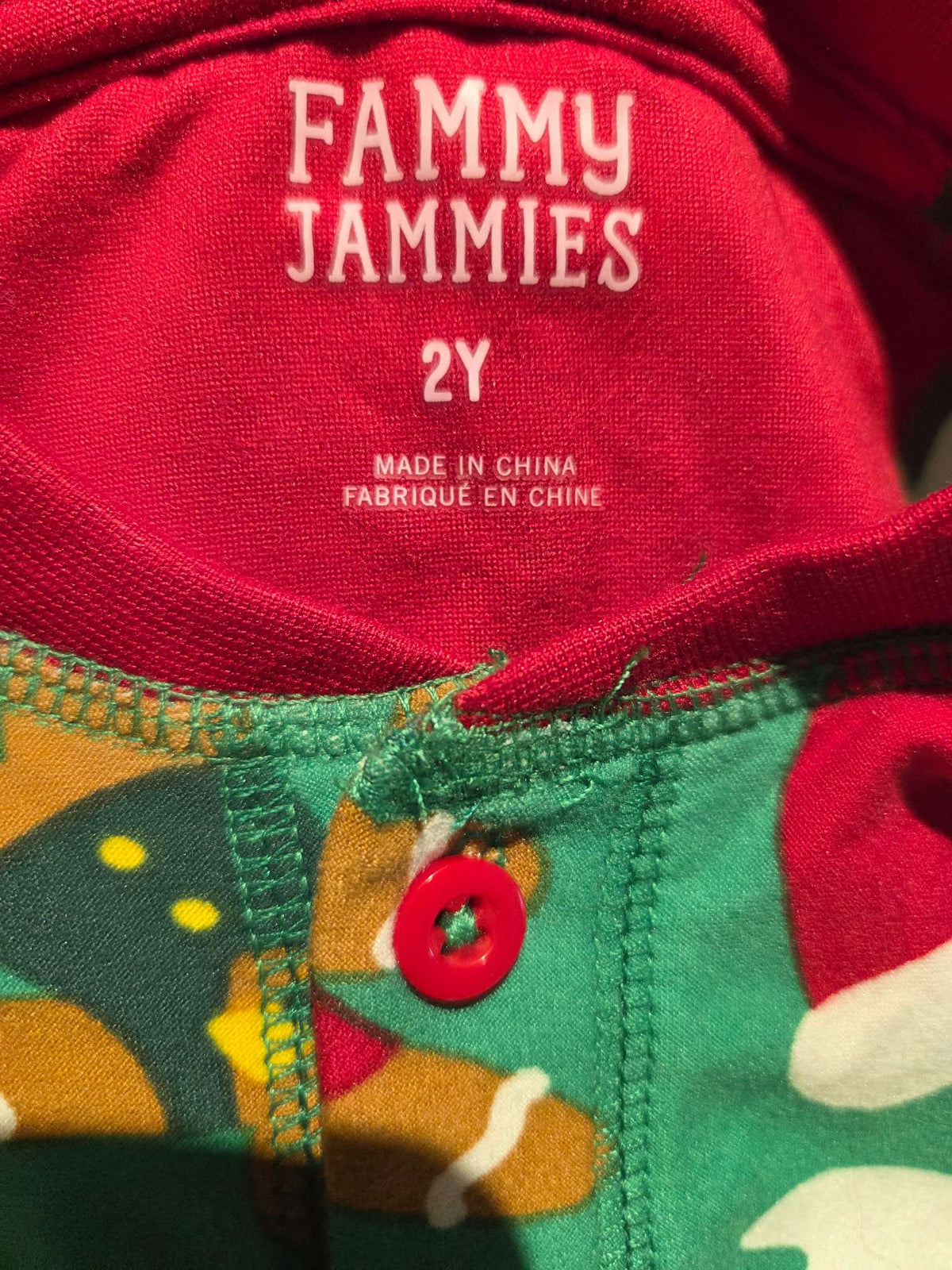 Fammy Jammies Christmas theme pajamas- size 2, Kids 2T
