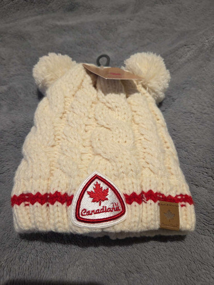 Canadiana cable knit toque- size 12-24 months