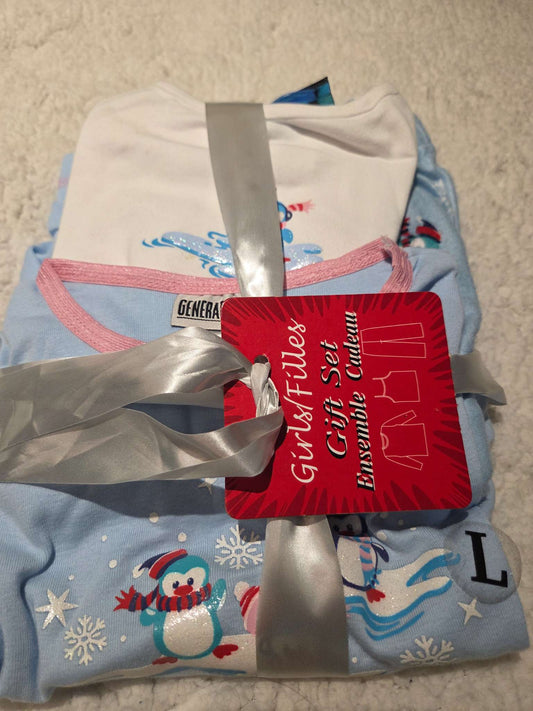 Girls 3 piece pajama set- size large, Kids 14