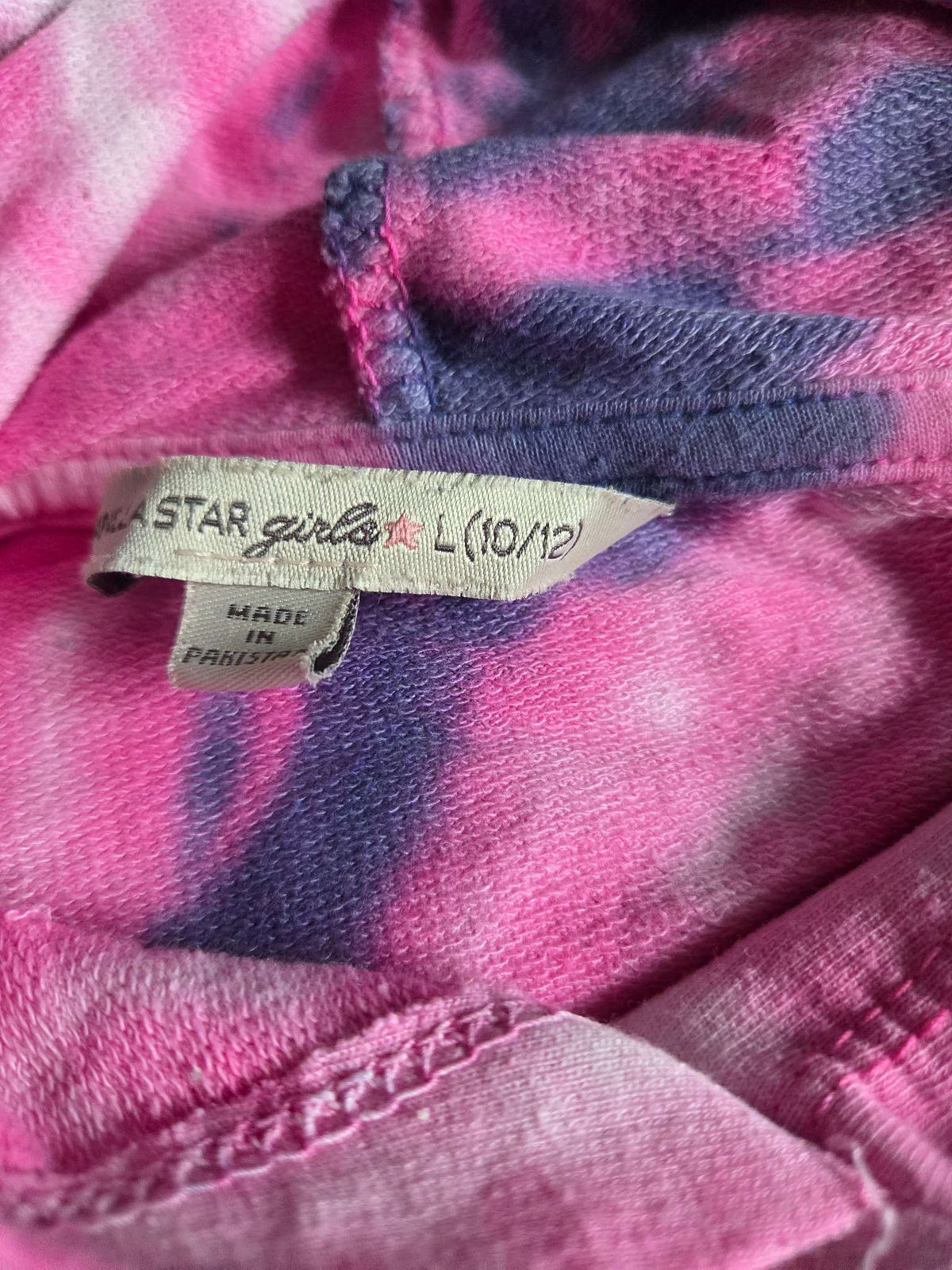 Vanilla Star tie dye hoodie- size 10/12, Kids 12