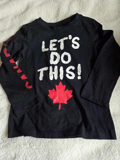 Joe Fresh long sleeve Canada shirt- size 5, Kids 5/5T