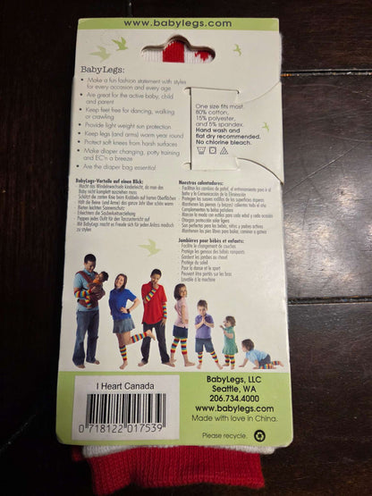 Baby Legs leg warmers- Canada theme
