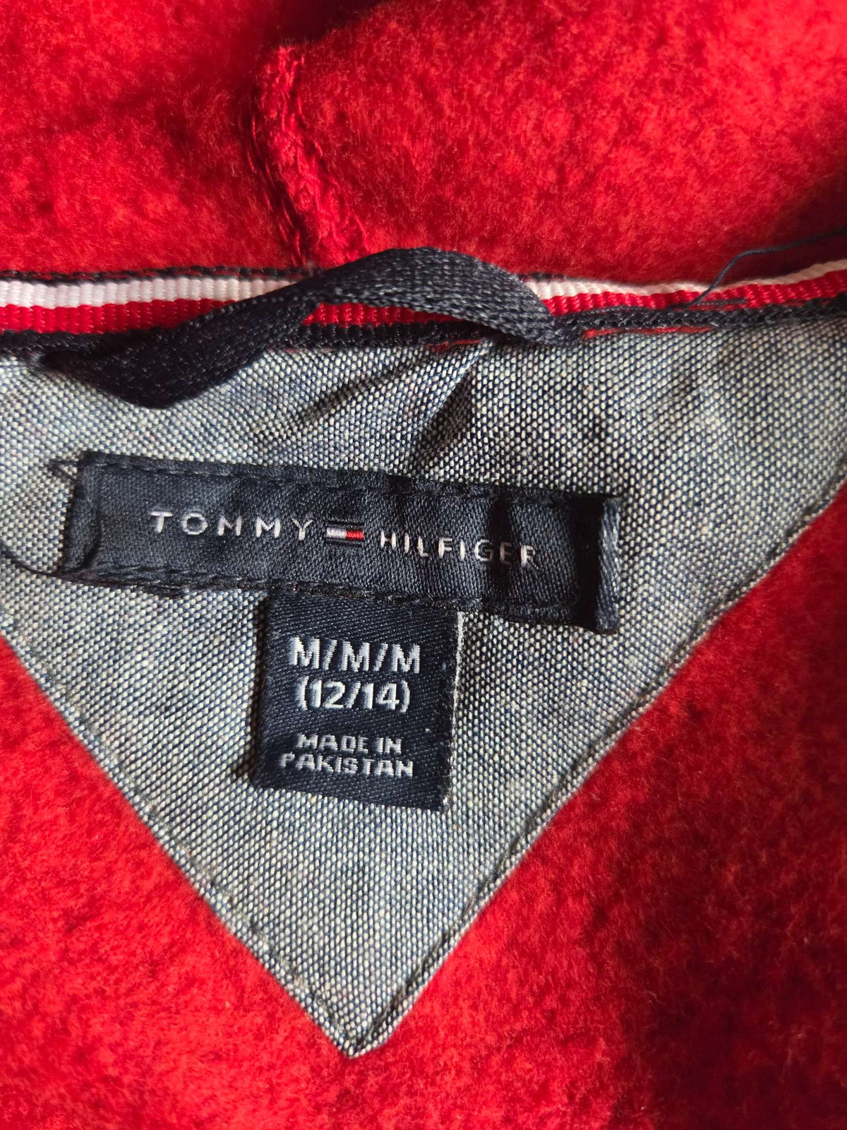 Tommy Hilfiger full zip hoodie- Size 12/14, Kids 12