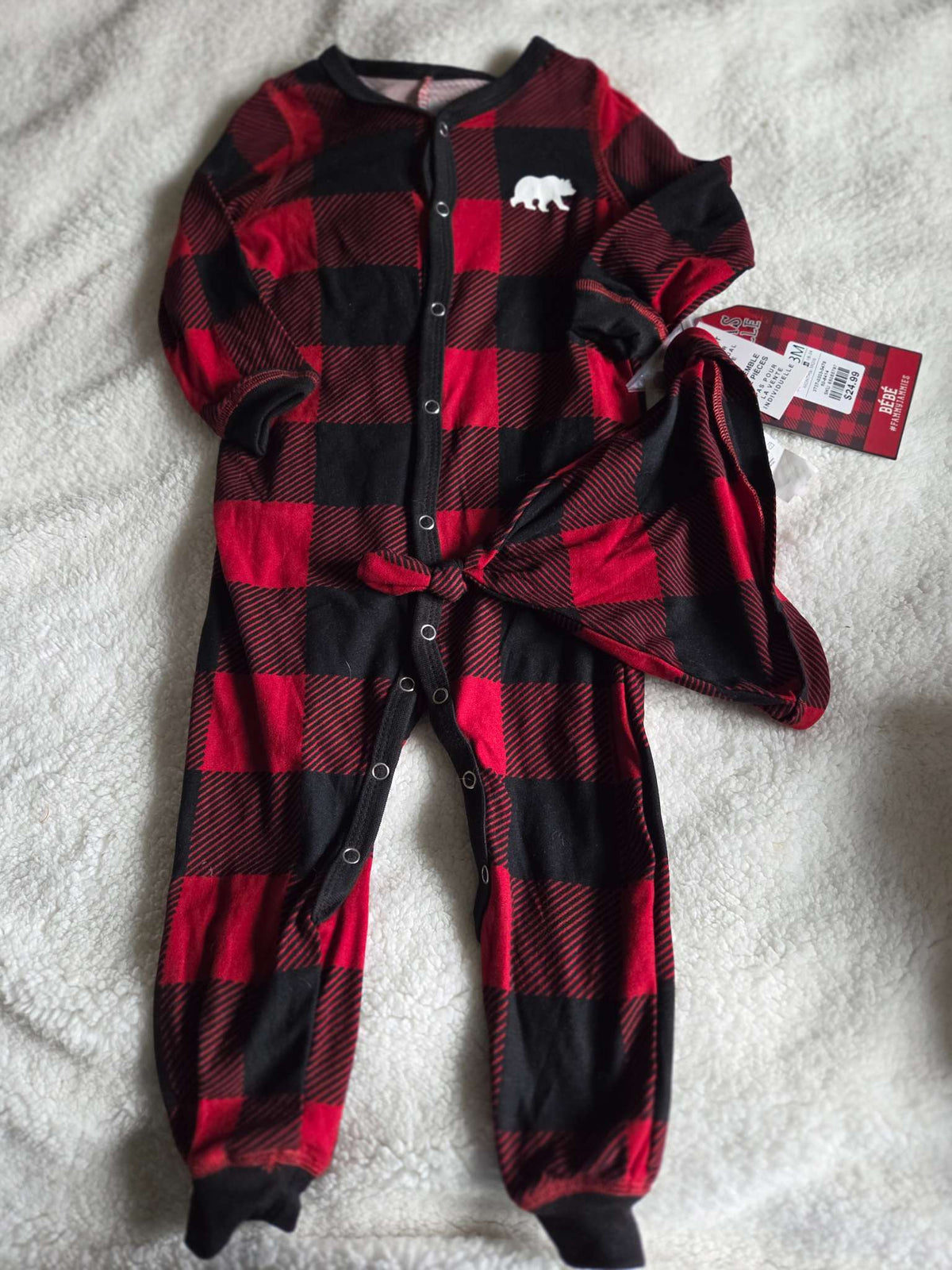 Plaid pajama set by Fammy Jammies- size 18 months, Kids 18 Month (12-18M)