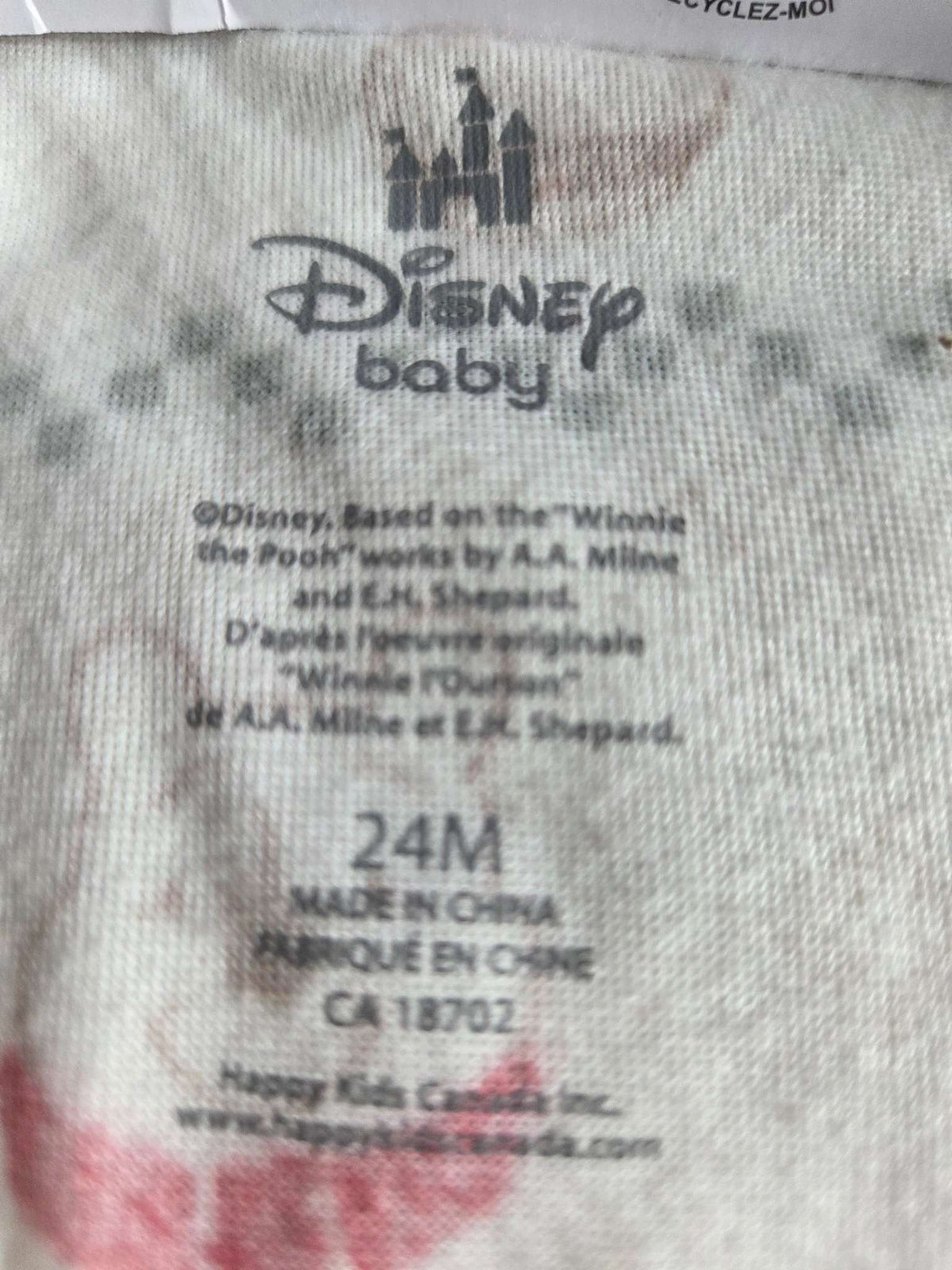 Disney velour sleeper- size 24 months, Kids 24 Month (18-24M)