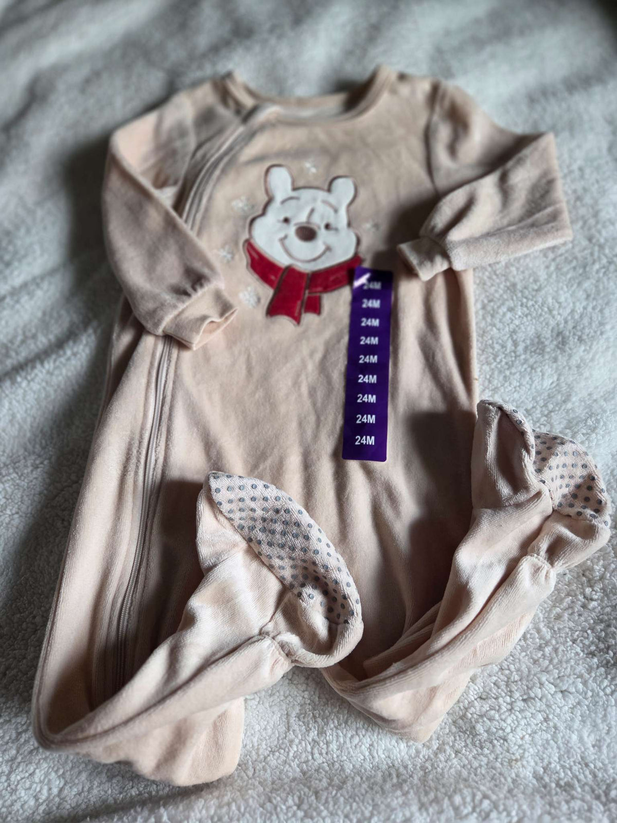 Disney velour sleeper- size 24 months, Kids 24 Month (18-24M)