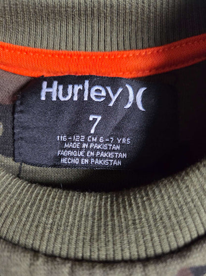 Hurley camo print long sleeve sweatshirt- size 7, Kids 7