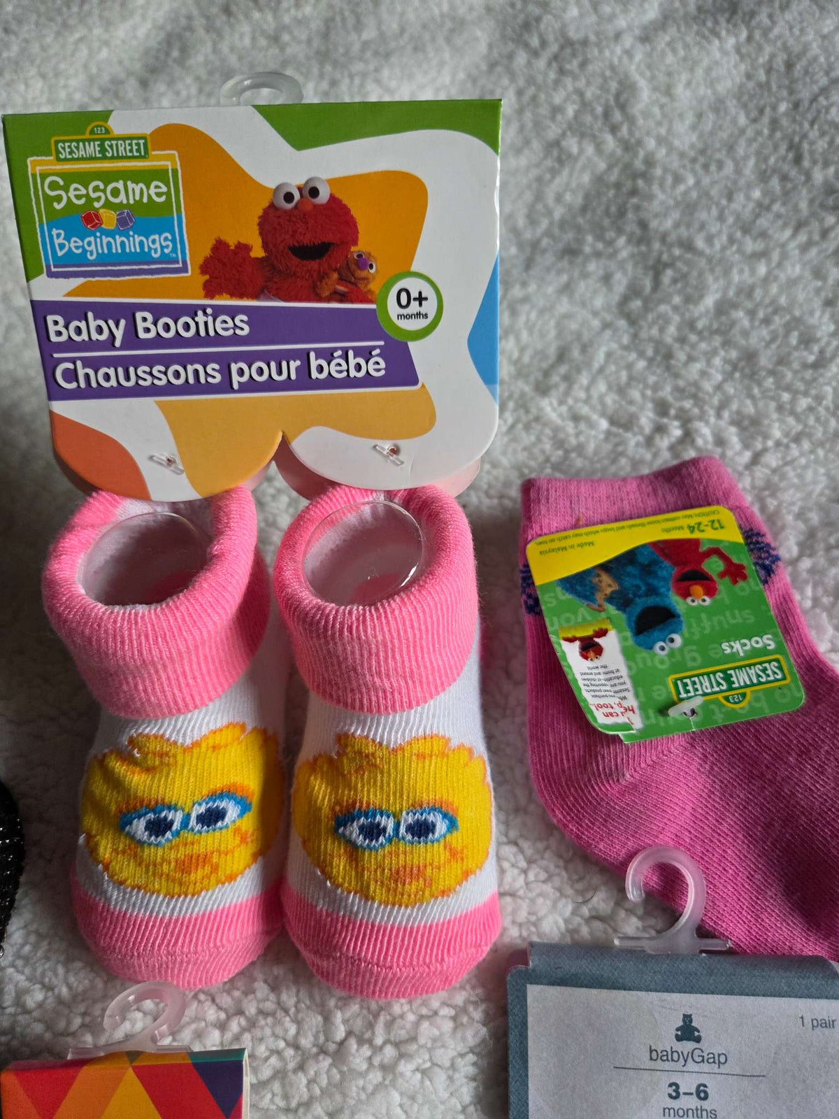 Infant sock/bootie bundle- 5 pieces, Kids 6 Month (3-6M)