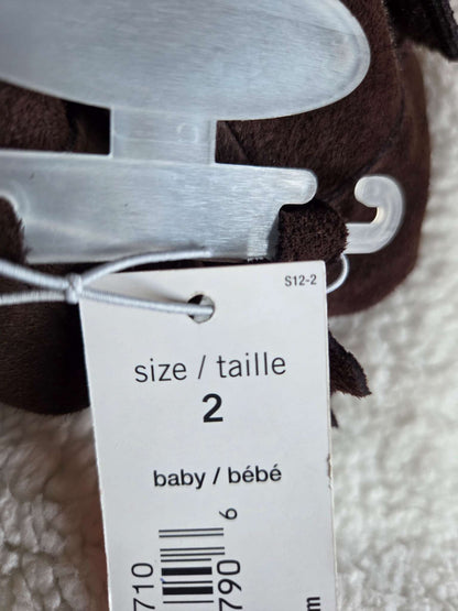 Infant moccasin booties- size 2, Shoes 2 (Baby: 0-12 mth)