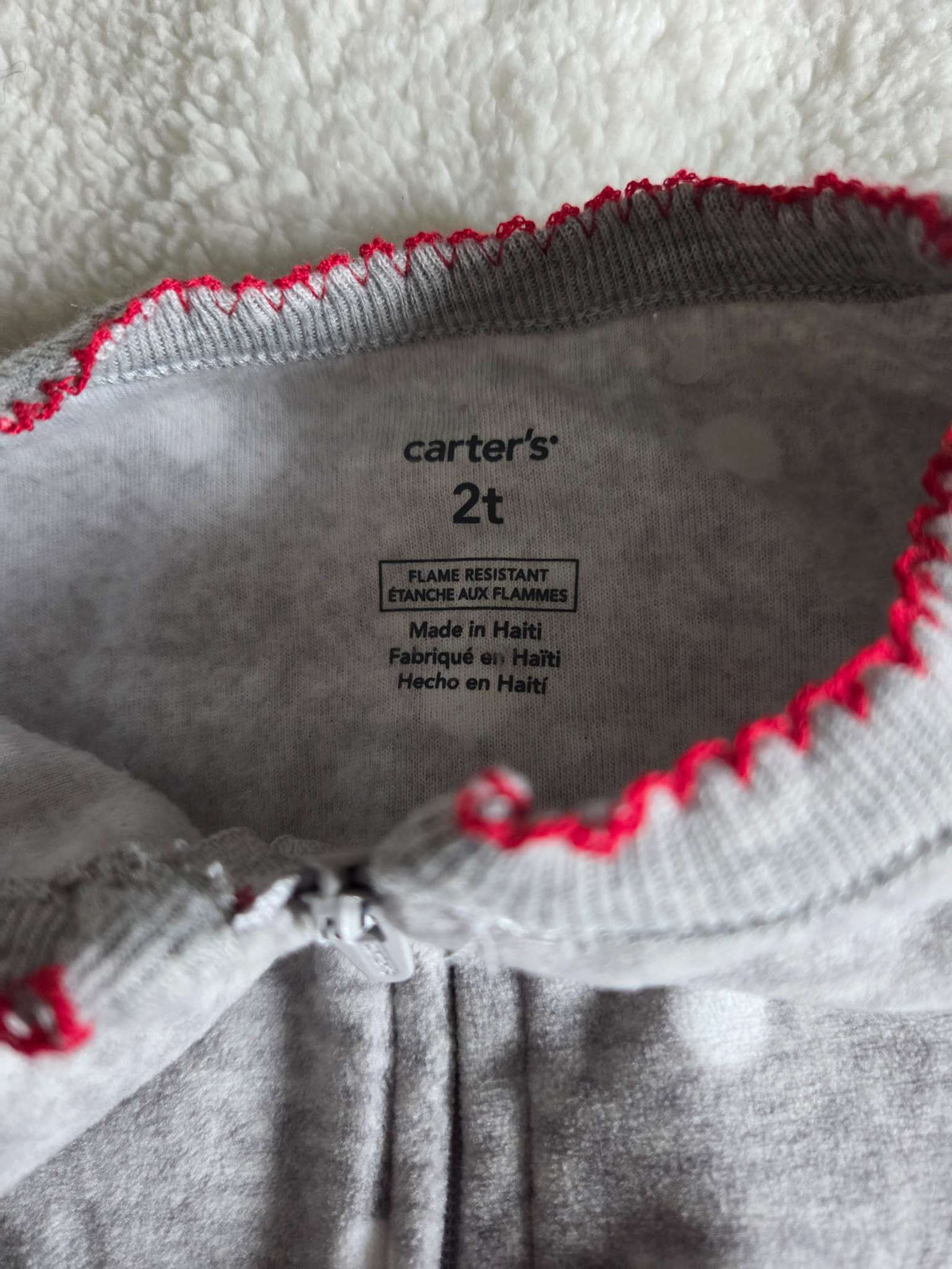 Carter's fleece sleeper 2T, Kids 2T