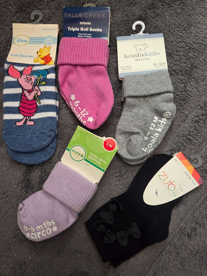 Infant sock bundle- size 6-12 months