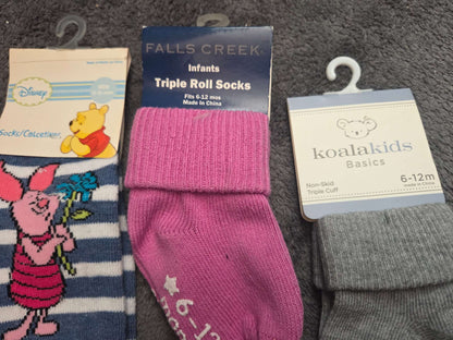 Infant sock bundle- size 6-12 months