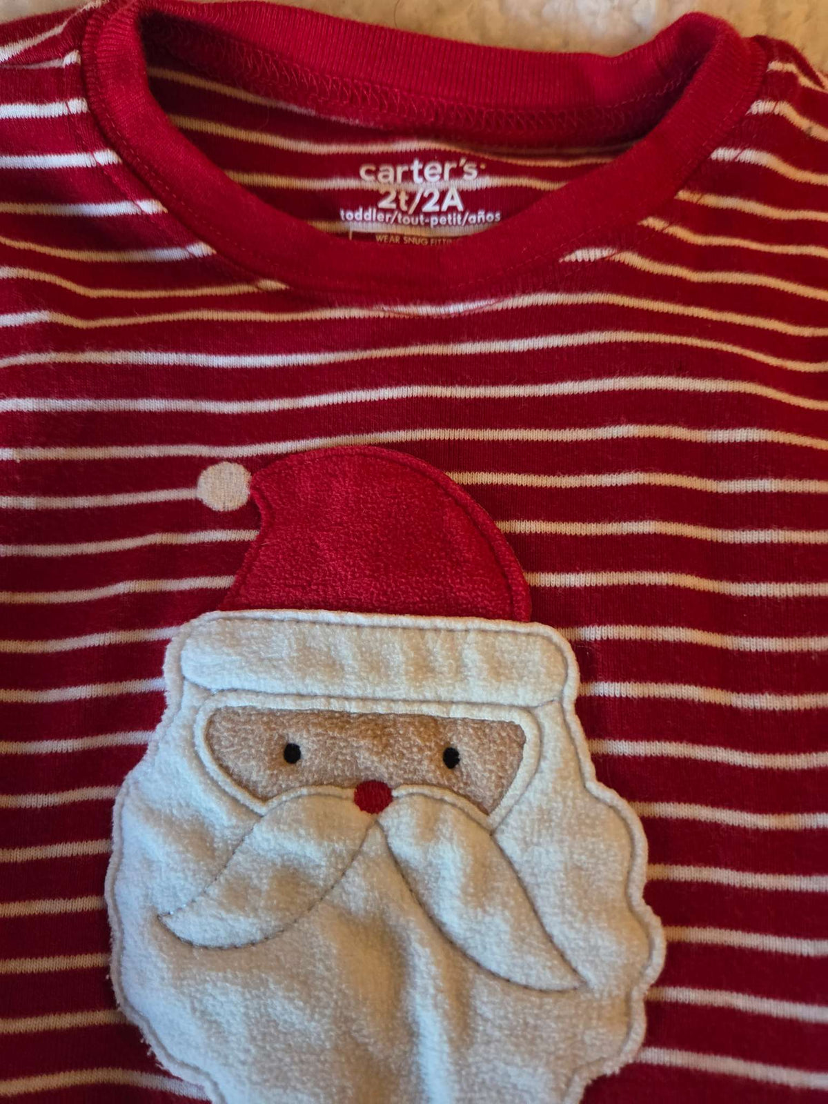 Carter's 2 piece festive pajama set- size 2, Kids 2T