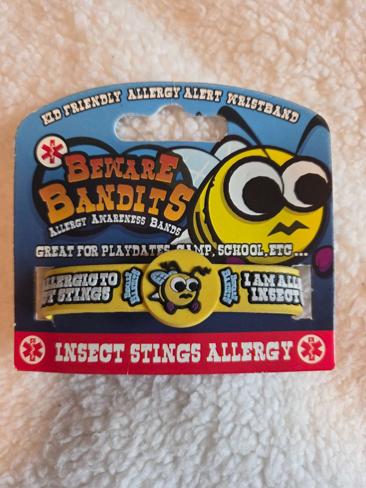 Allergy alert bracelet
