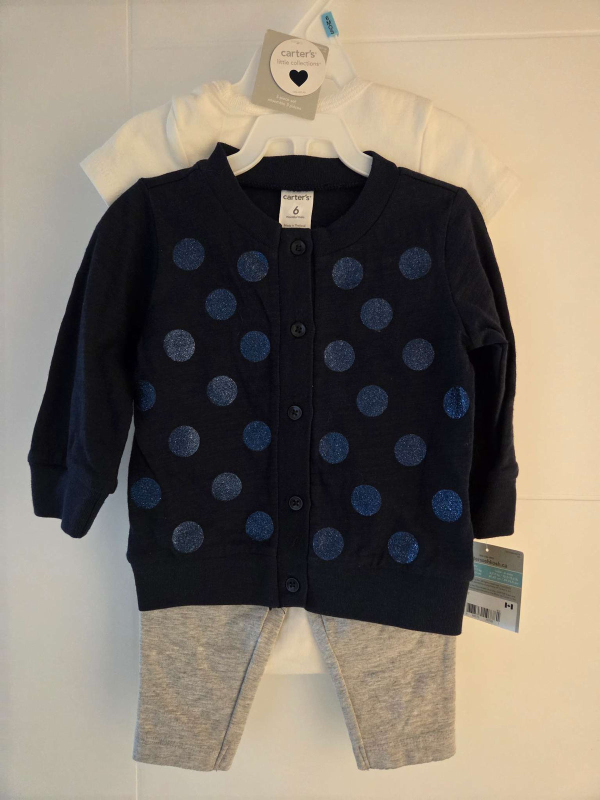 Carter's 3 piece outfit, Kids 6 Month (3-6M)