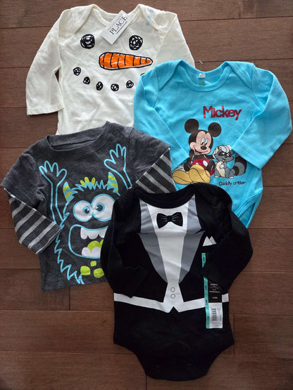 Onesie bundle- 4 items, Kids 6 Month (3-6M)