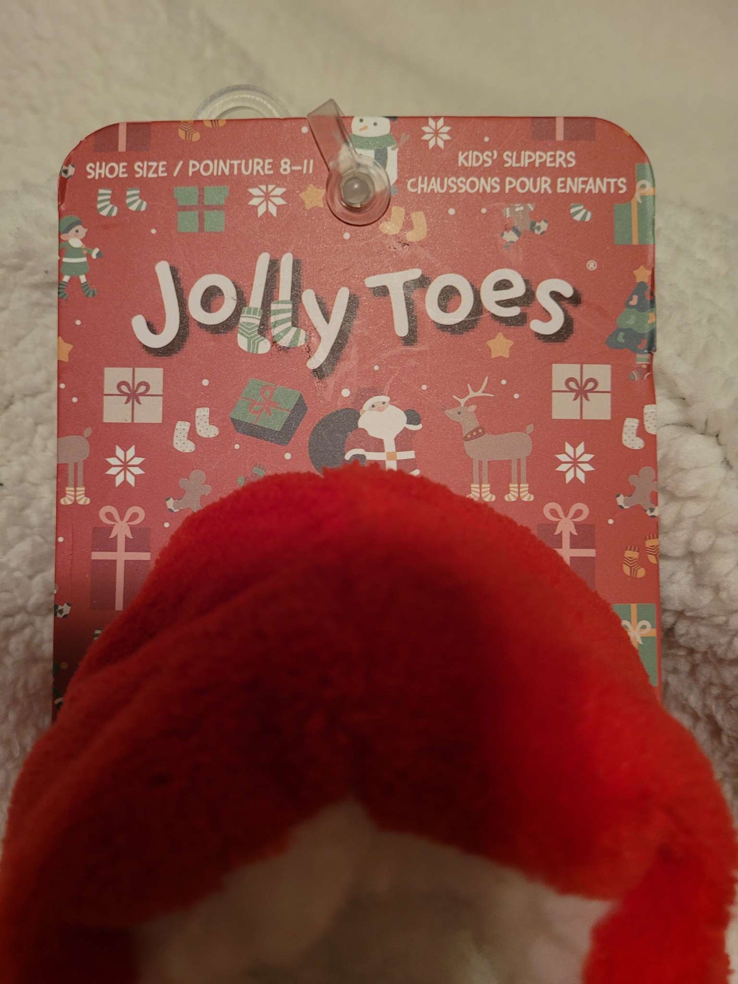 Jolly Toes Christmas theme slippers, Shoes 11 (Toddler:2-4yr)