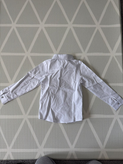 LuoboBeiBei White Dress Shirt - Size 90 (2T), Kids 2T