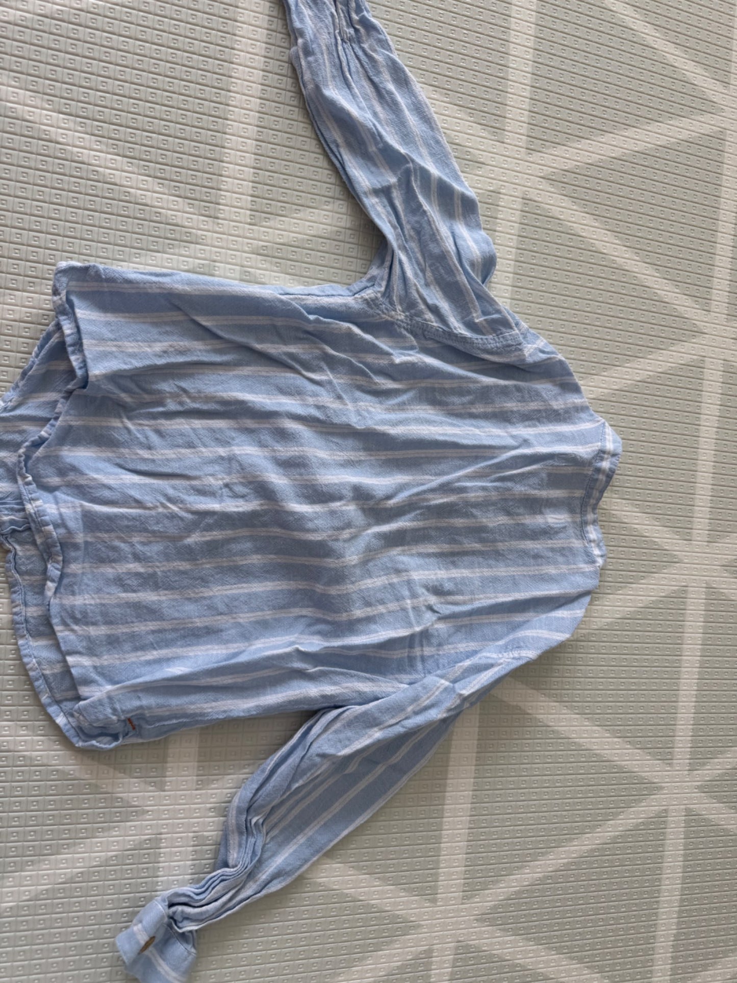 Zara Light Blue Striped Button-Up Shirt – 4–5 Years (110 cm), Kids 4/4T