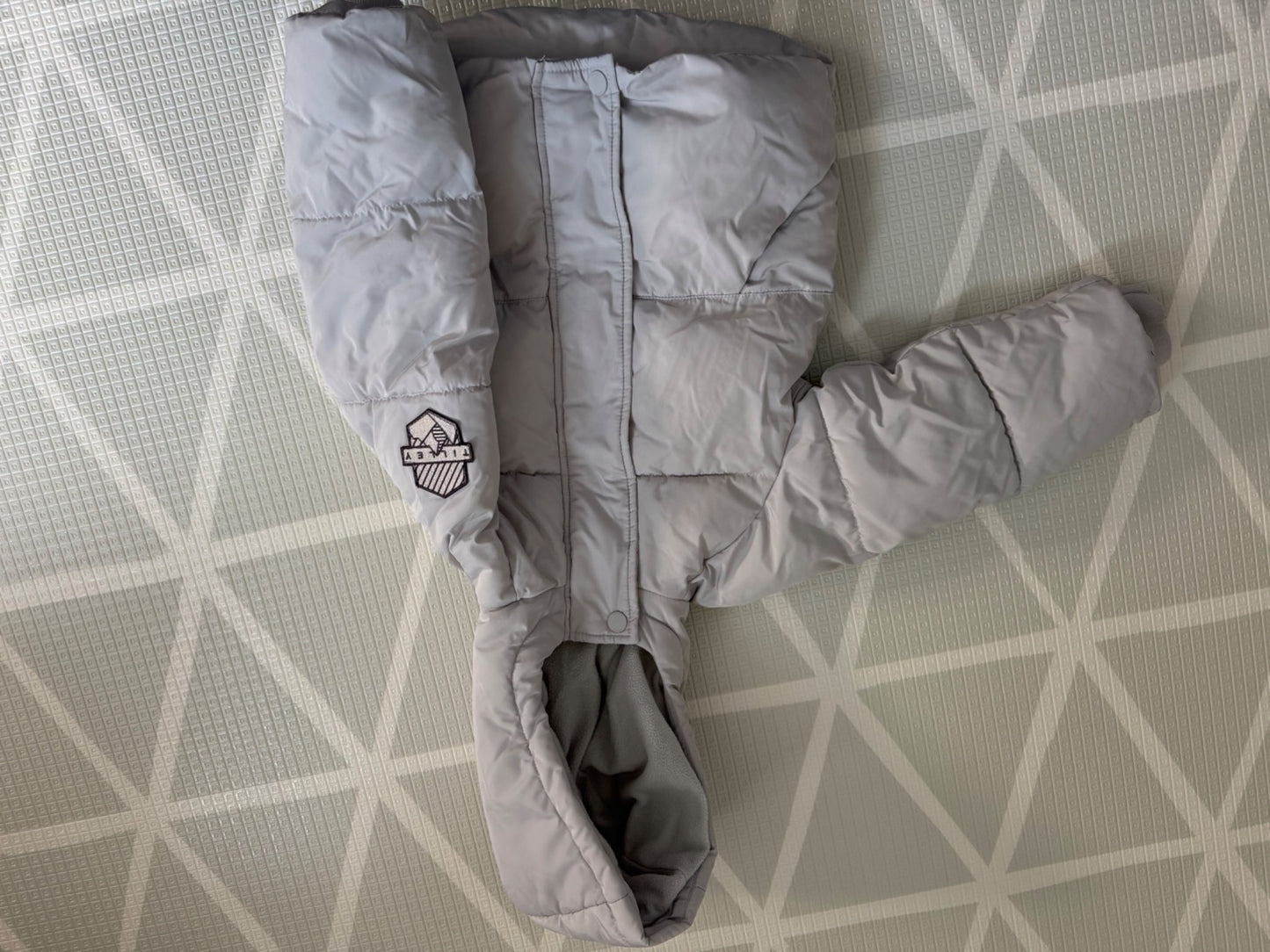 Tilley Kids Hooded Puffer Jacket 2-3Y Light Grey, Kids 2T