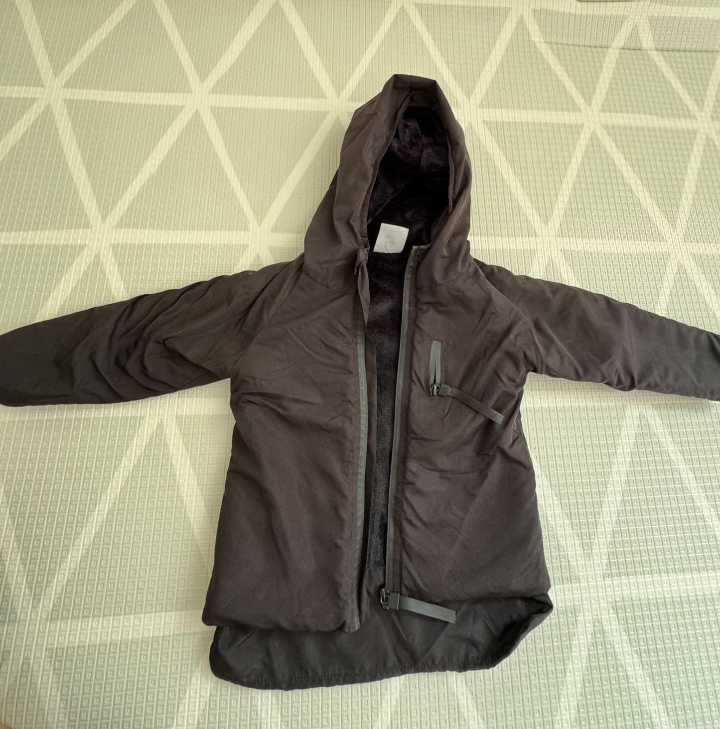 Tiny Tribe Hooded Fleece-Lined Jacket 3-4Y Black, Kids 3T