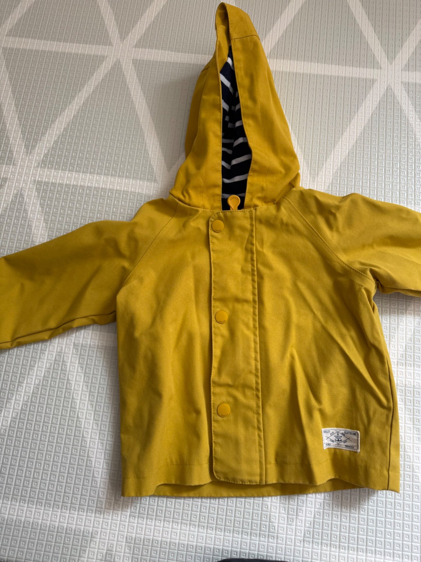 Joules Yellow Rain Jacket 12–18 Months, Kids 18 Month (12-18M)
