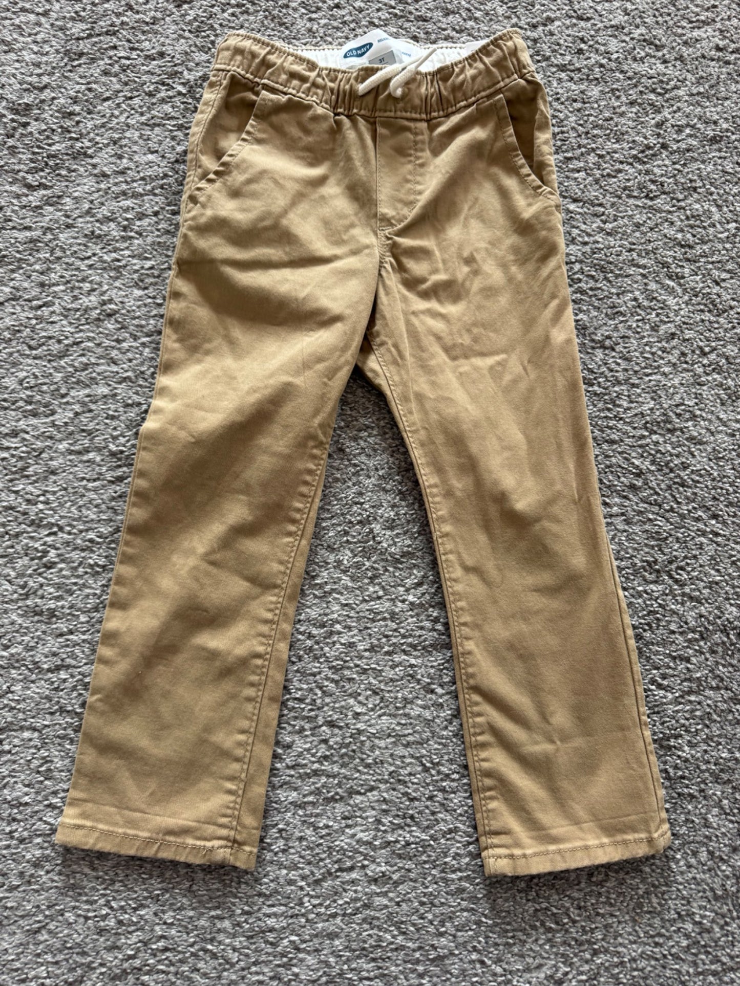 Old Navy Boys Khaki Pull-On Pants – Size 3T, Kids 3T