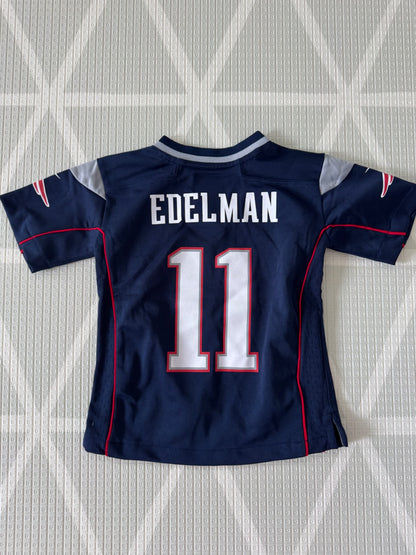 Nike NFL New England Patriots Edelman #11 Jersey 2T, Kids 2T