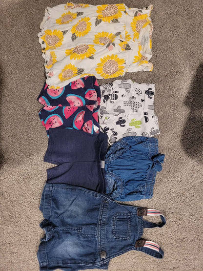 3-6 month clothing bundle onesies, shorts, pants, Kids 6 Month (3-6M)