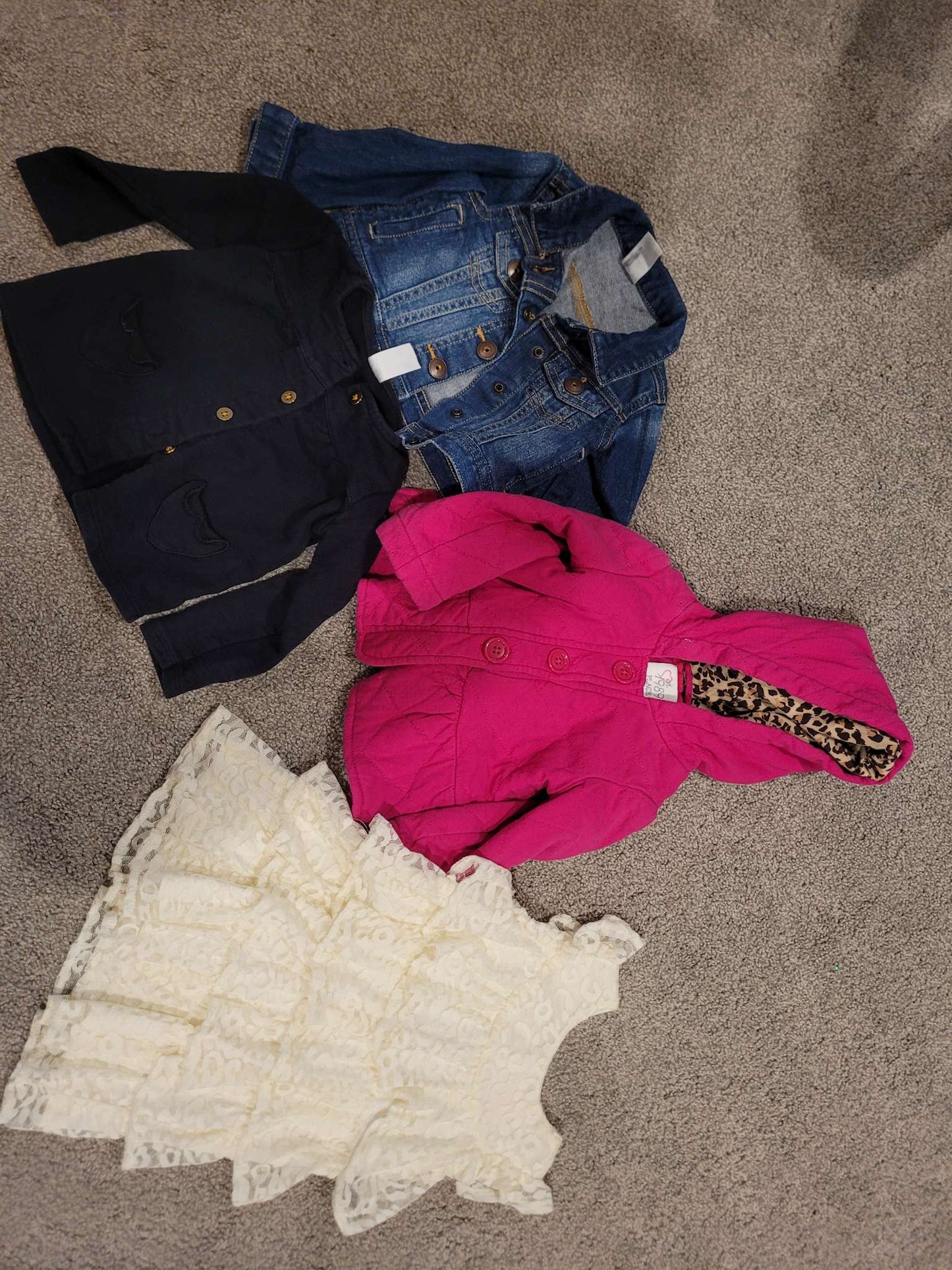 12-18 month clothing girls bundle sweaters and dress, Kids 18 Month (12-18M)