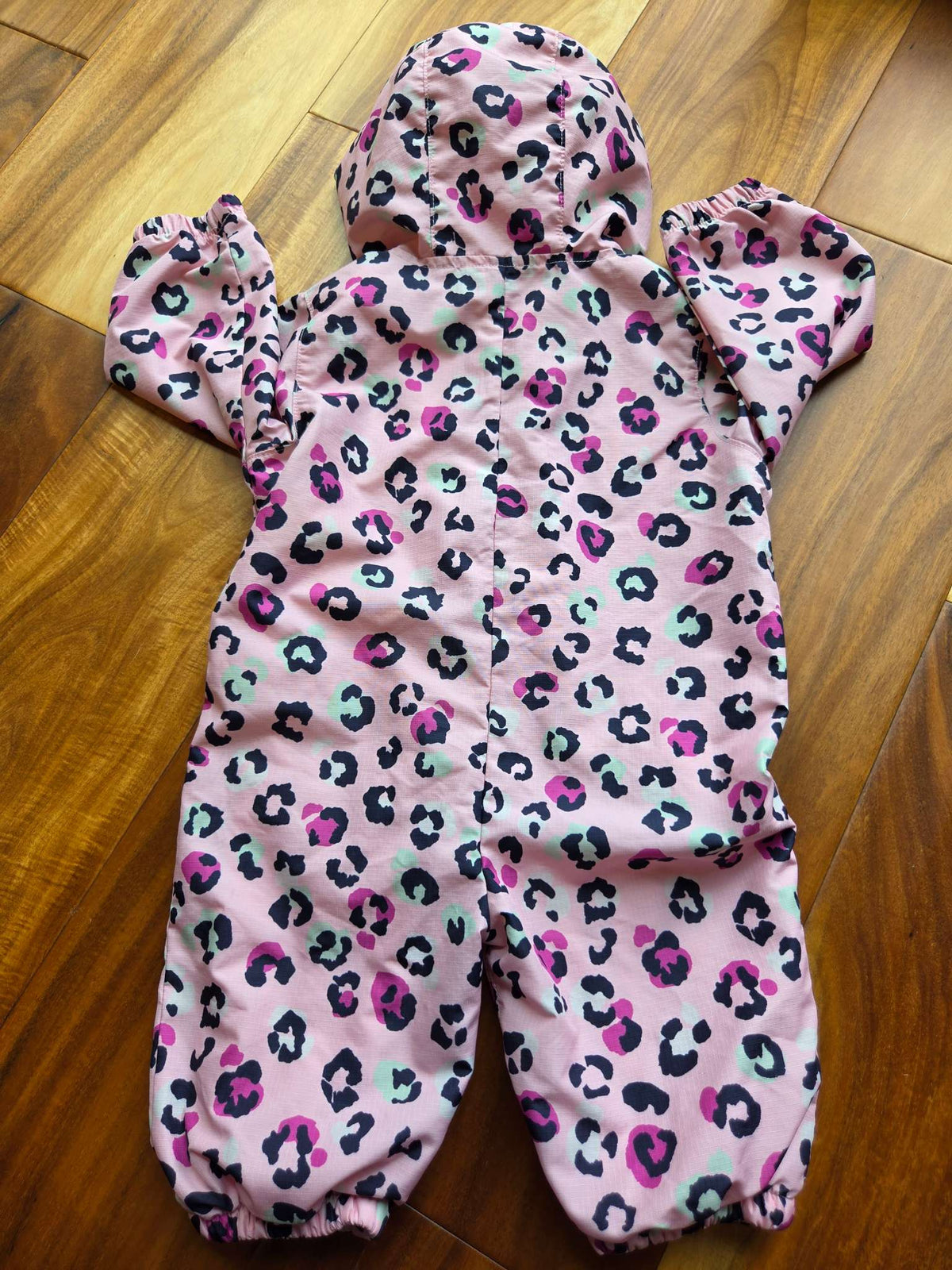 Joe Fresh Pink Animal Print Fleece Lined Outerwear Suit, 3-6M, Kids 6 Month (3-6M)