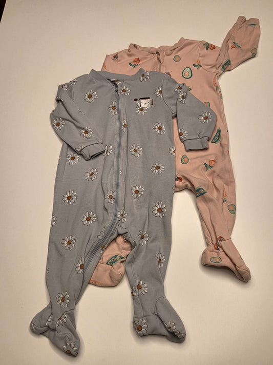 Pekkle Girls Sleeper Set, 2 items, 9M, Kids 9 Month (6-9M)