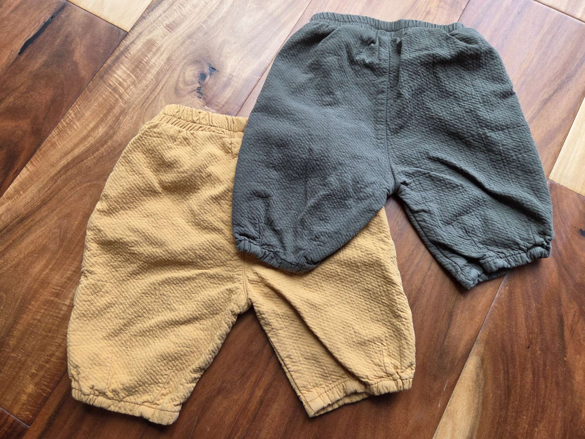 Zara Pants, Set of 2, 3-6M, Kids 6 Month (3-6M)