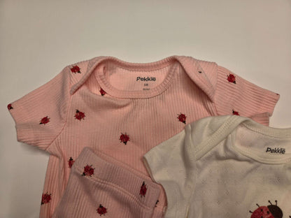 Pekkle Girls Outfit Set Bundle, 5 Items, Size 6M, Kids 6 Month (3-6M)