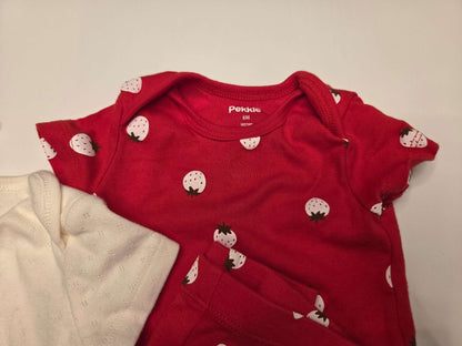 Pekkle Girls Outfit Set Bundle, 5 Items, Size 6M, Kids 6 Month (3-6M)