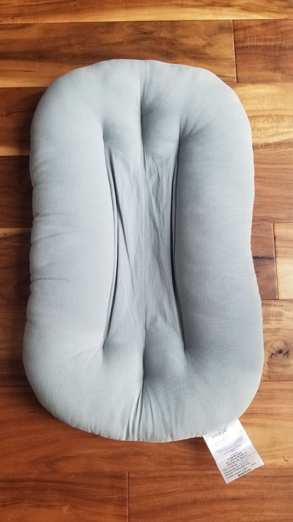 Snuggle Me Organic Infant Lounger in Slate and 2 Covers