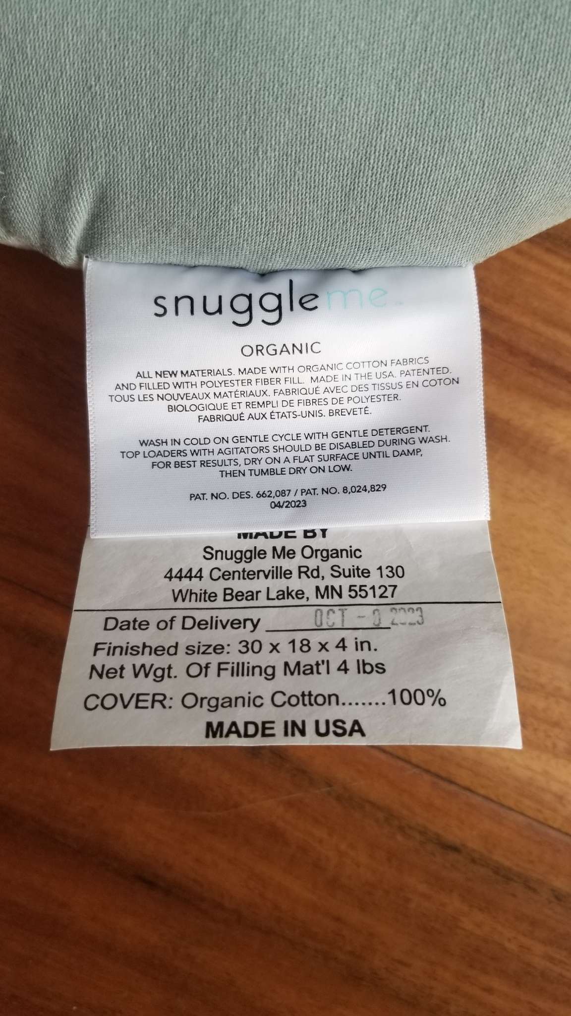 Snuggle Me Organic Infant Lounger in Slate and 2 Covers