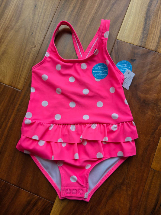 Carter’s Hot Pink Polka Dot Bathing Suit, NWT, Size 18M, Kids 18 Month (12-18M)