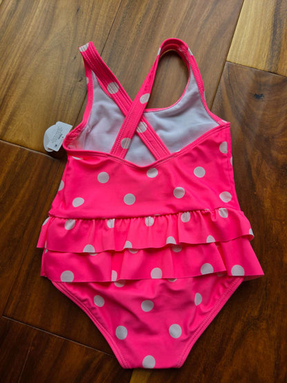 Carter’s Hot Pink Polka Dot Bathing Suit, NWT, Size 18M, Kids 18 Month (12-18M)