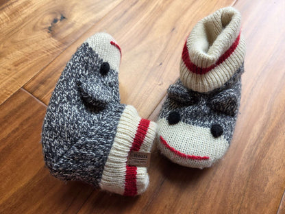 Roots Animal Knit Baby Booties, Size 12-24M, Shoes 5 (Walkers:12-24 mth)