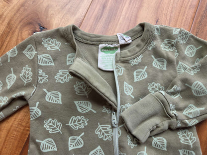 Parade Green Leaves Sleeper, Size 6-12M, Kids 12 Month (9-12M)