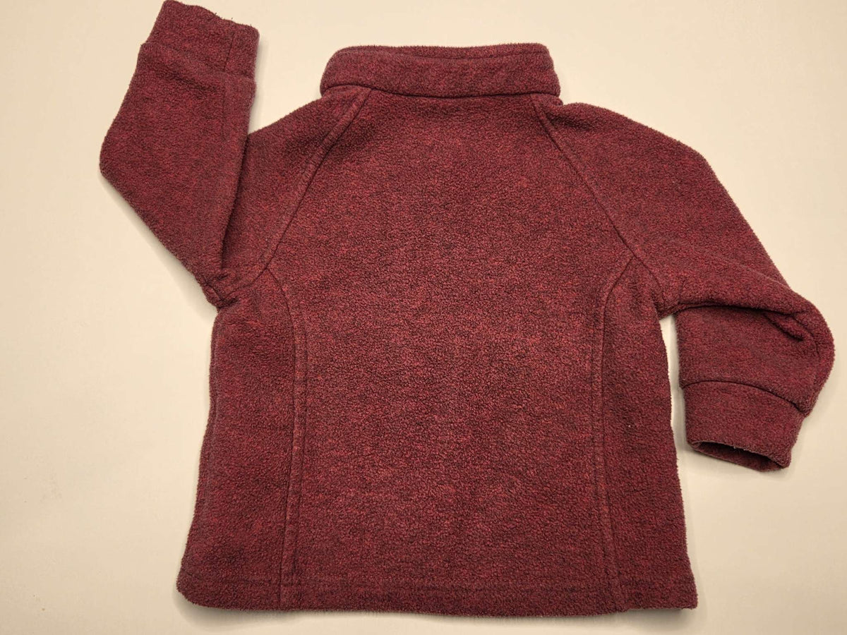 Columbia Fleece Jacket, Maroon, Size 6-12M, Kids 12 Month (9-12M)