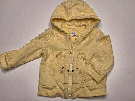 Baby Gap Bear Hoodie Sweater, Yellow, 6-12M, Kids 12 Month (9-12M)